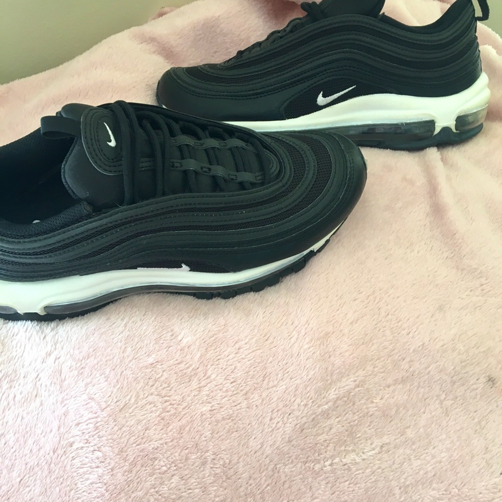 Womens Black Nike air max 97’s size 8.5 worn one time perfect new condition